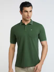Raymond Pure Cotton Modern Fit Polo Collar Casual T-shirt