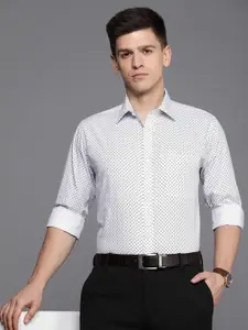 Raymond Men Slim Fit Pure Cotton Printed Formal Shirt