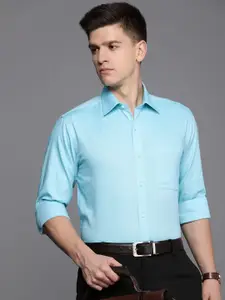Raymond Self Design Slim Fit Pure Cotton Formal Shirt