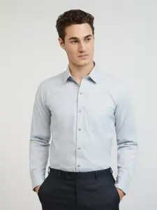 Raymond Opaque Self Design Pure Cotton Formal Shirt