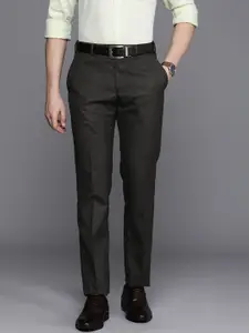 Raymond Men Checked Slim Fit Formal Trousers