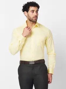 Raymond Self Design Slim Fit Pure Cotton Formal Shirt