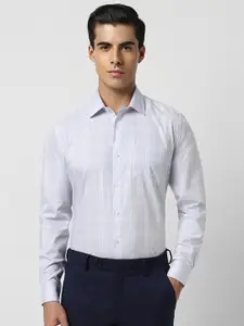 Van Heusen Checked Regular Fit Cotton Full Sleeves Formal Shirt