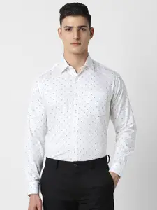 Van Heusen Printed Cotton Regular Fit Full Sleeves Party Shirt
