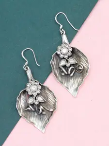 SANGEETA BOOCHRA Cubic Zirconia Sterling Silver Contemporary Drop Earrings