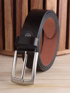 Provogue Men Leather Textured Formal Belt