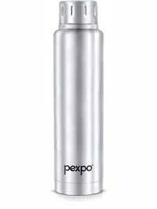 Pexpo Silver-Toned Stainless Steel Vacuum insulated Flask Water Bottle 500 ML