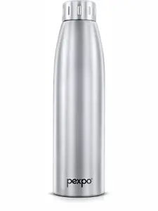 Pexpo Silver-Toned Stainless Steel Vacuum Insulated 24 Hrs Hot & Cold Water Bottle 900 ml