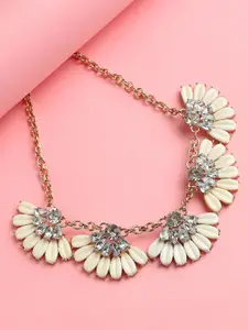 DressBerry White Gold-Plated Necklace