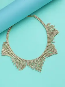 DressBerry Silver-Toned Silver-Plated Necklace