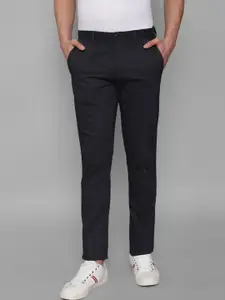 Louis Philippe Sport Men Slim Fit Textured Mid Rise Chinos Trousers