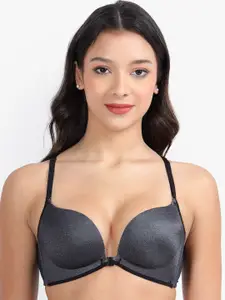 PARKHA Half Coverage Heavily Padded Plunge Bra with Side Shaper