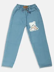 MANZON Girls Mid Rise Clean Cotton Jeans