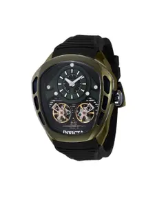 Invicta Men Black Dial & Black Wrap Around Straps Analogue Automatic Motion Powered Watch 43866