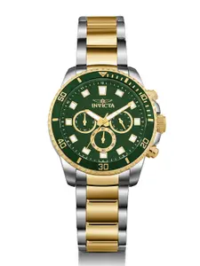 Invicta Men Pro Diver Chronograph Quartz Green Dial Analog Watch 46060