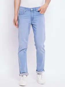 Duke Men Mid Rise Light Fade Clean Look Cotton Jeans