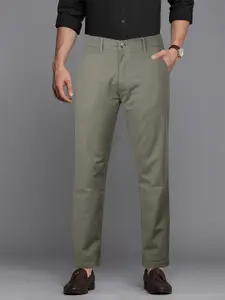 Jb Just BLACK Men Green Relaxed Trousers