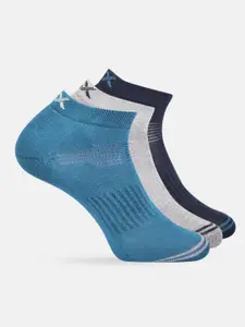 HRX by Hrithik Roshan Men Set of 3 Solid Ankle-Length Socks