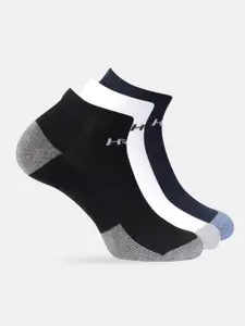 HRX by Hrithik Roshan Men Pack Of 3 Patterned Above Ankle-Length Socks