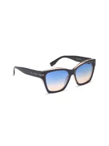 IRUS by IDEE Women Blue Lens & Blue Square Sunglasses with UV Protected Lens