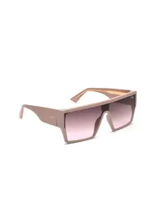 IRUS by IDEE Men Pink Lens & Brown Square Sunglasses with UV Protected Lens