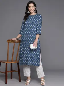 Indo Era Floral Printed Kurta