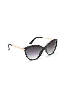 IRUS by IDEE Women Full Rim Cateye Sunglasses with UV Protected Lens IRS1251C1SG