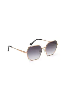 IRUS by IDEE Women Grey Lens & Gold-Toned Other Sunglasses with UV Protected Lens