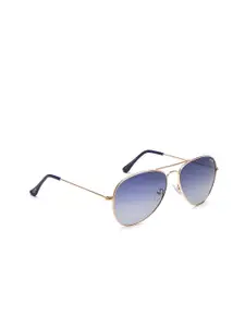 IRUS by IDEE Men Aviator Sunglasses with UV Protected Lens IRS1271C12PSG-Gold