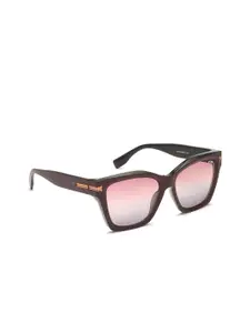 IRUS by IDEE Women Square Sunglasses with UV Protected Lens IRS1249C5SG