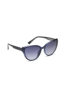 IRUS by IDEE Women Blue Lens & Blue Cateye Sunglasses with UV Protected Lens