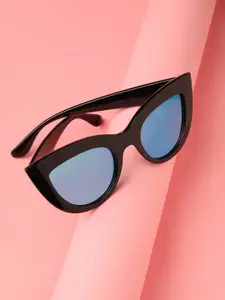 HAUTE SAUCE by  Campus Sutra Women Cateye Sunglass With Polarised Lens AW23_HSSG2555