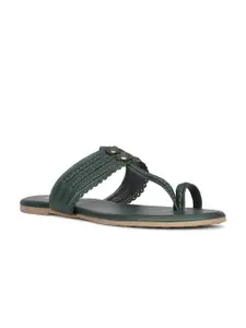 Bata Textured One Toe Flats