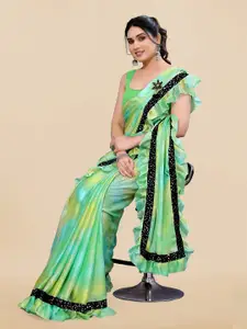 KALINI Tie and Dye Embellished Sequinned Saree