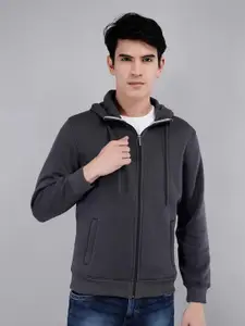 TIM PARIS Hooded Cotton Front-Open Sweatshirt