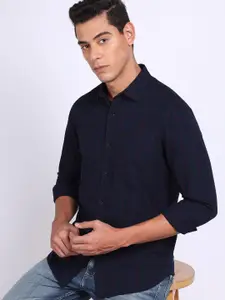 Lee Slim Fit Spread Collar Cotton Opaque Casual Shirt