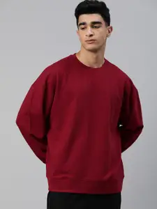 Huetrap Men Solid Pullover Sweatshirt