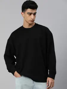Huetrap Men Solid Pullover Sweatshirt