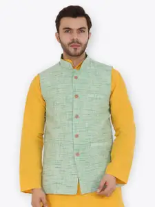Latest Chikan Garments Self Design Mandarin Collar Nehru Jacket