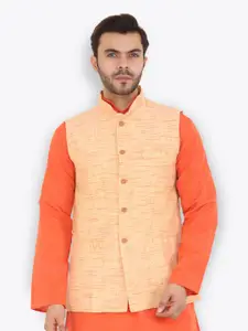 Latest Chikan Garments Self Design Mandarin Collar Nehru Jacket