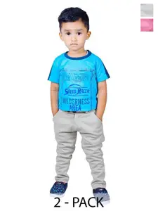 BAESD Boys Pack Of 2 Slim Fit Easy Wash Trousers