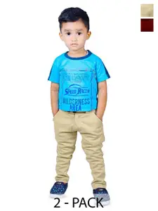 BAESD Boys Pack Of 2 Slim Fit Easy Wash Trousers