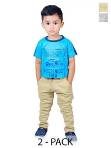 BAESD Boys Pack Of 2 Slim Fit Easy Wash Trousers