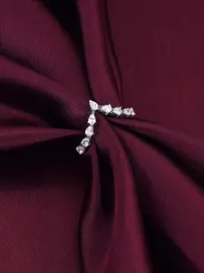 GIVA Sterling Silver Rhodium Plated Finger Ring