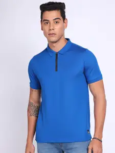 Lee Printed Polo Collar Zip Open Slim Fit T Shirt