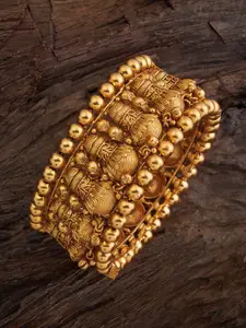 Kushal's Fashion Jewellery Gold-Plated Bangle