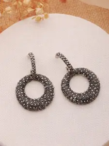 Jazz and Sizzle Gold-Plated Cubic Zirconia Circular Drop Earrings