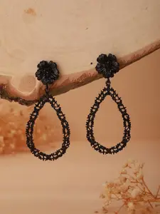 Jazz and Sizzle Cubic Zirconia Teardrop Shaped Drop Earrings