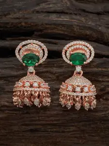 Kushal's Fashion Jewellery Embellished Bridal Rhodium Plated CZ Studded Jewellery Set