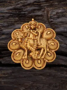 Kushal's Fashion Jewellery Gold-Plated Adjustable Finger Ring